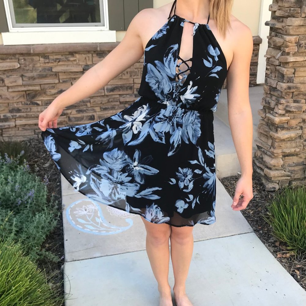 Lovely Flower-print Dress